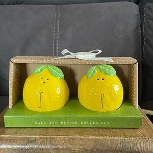 Rae Dunn Yellow Lemon Shaped Salt Pepper Shaker By Magenta (15)